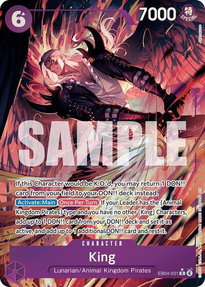 King (Alternate Art) - The Azure Sea's Seven - EB04-031