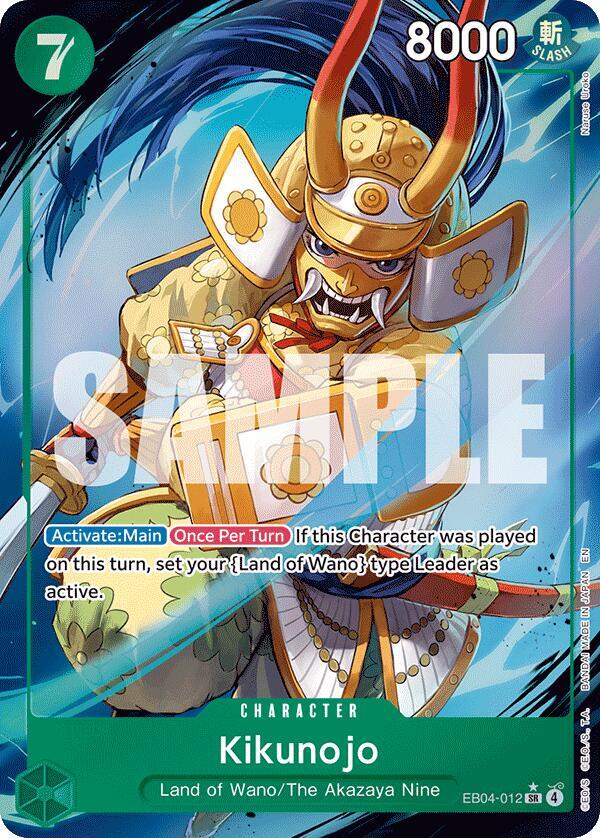 Kikunojo - EB04-012 (Alternate Art) - The Azure Sea's Seven - EB04-012