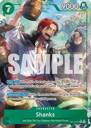 Shanks (Alternate Art) - The Azure Sea's Seven - OP14-027