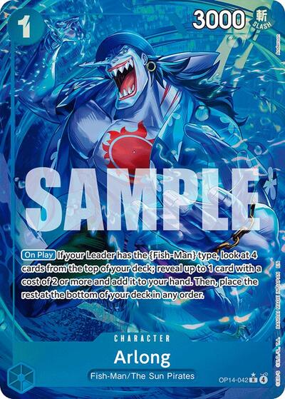 Arlong (Alternate Art) - The Azure Sea's Seven - OP14-042