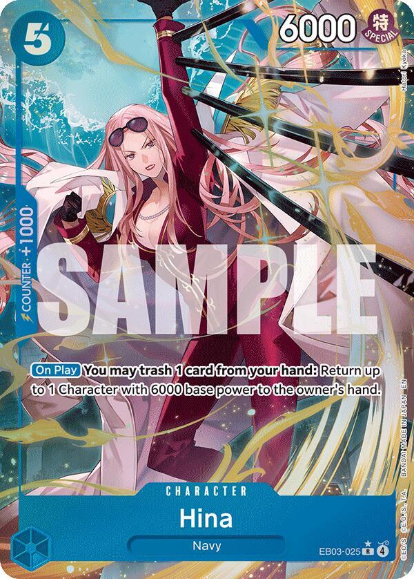 Hina (Alternate Art) - Extra Booster: One Piece Heroines Edition - EB03-025