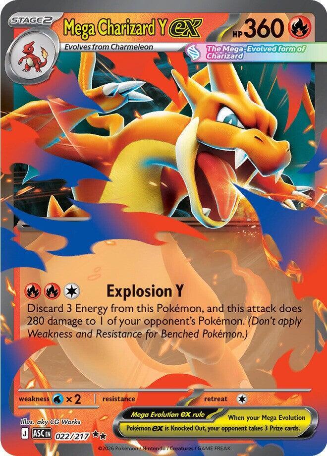 Mega Charizard Y ex - 022/217 - ME: Ascended Heroes - 022/217
