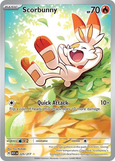 Scorbunny - 225/217 - ME: Ascended Heroes - 225/217