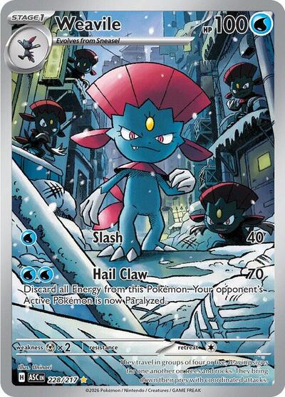Weavile - 228/217 - ME: Ascended Heroes - 228/217