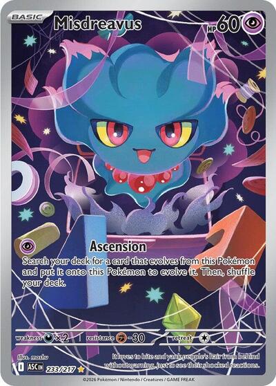 Misdreavus - 233/217 - ME: Ascended Heroes - 233/217