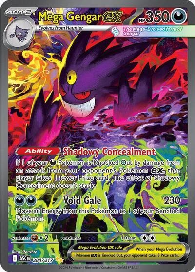 Mega Gengar ex - 284/217 - ME: Ascended Heroes - 284/217