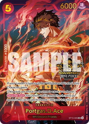 Portgas.D.Ace (Japanese Version 3rd Anniversary Set) - One Piece Promotion Cards - ST15-005