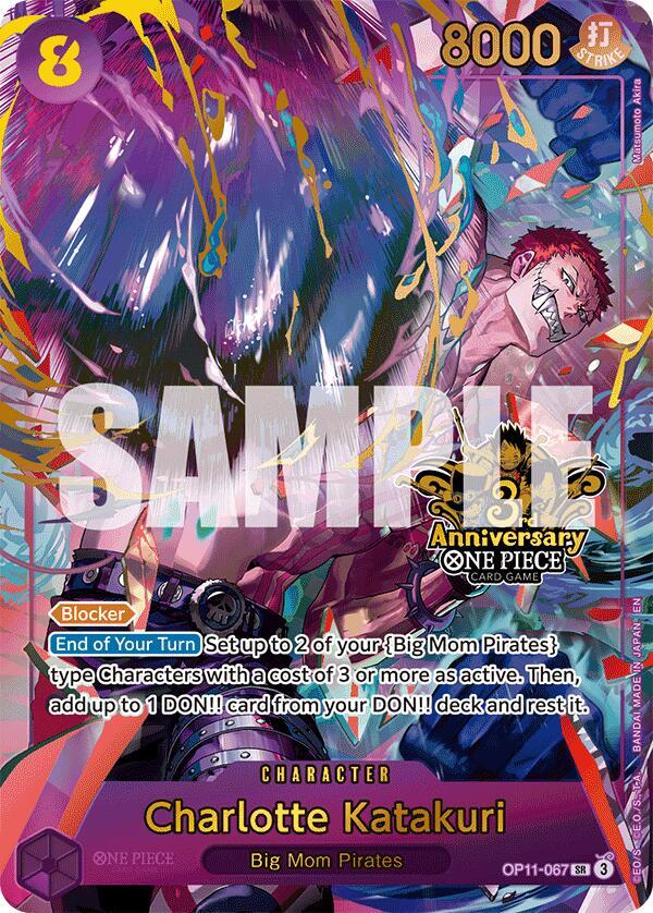 Charlotte Katakuri (Japanese Version 3rd Anniversary Set) - One Piece Promotion Cards - OP11-067