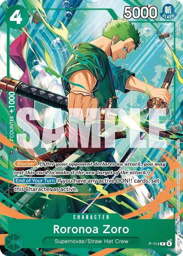 Roronoa Zoro (114) - One Piece Promotion Cards - P-114
