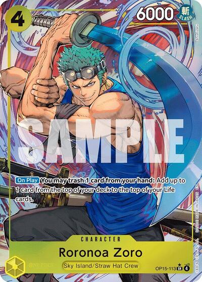 Roronoa Zoro (OP15-113) (Alternate Art) - Adventure on Kami's Island - OP15-113