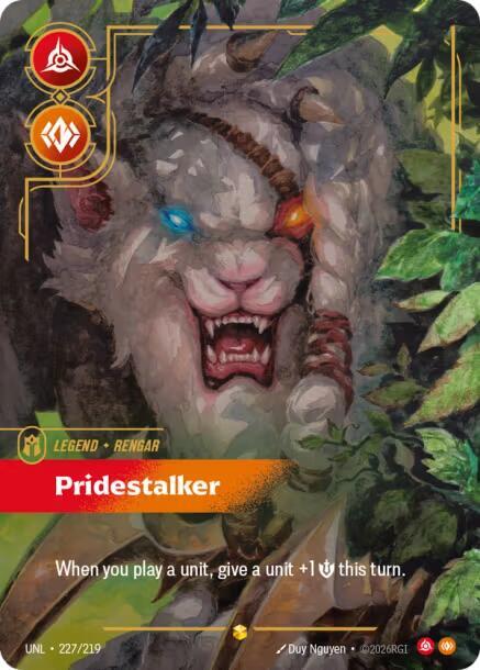 Rengar, Pridestalker (Overnumbered) - Unleashed - 227/219
