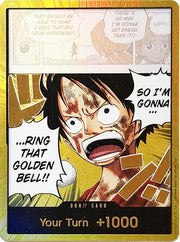 DON!! Card (Luffy) (Gold) - Adventure on Kami's Island -