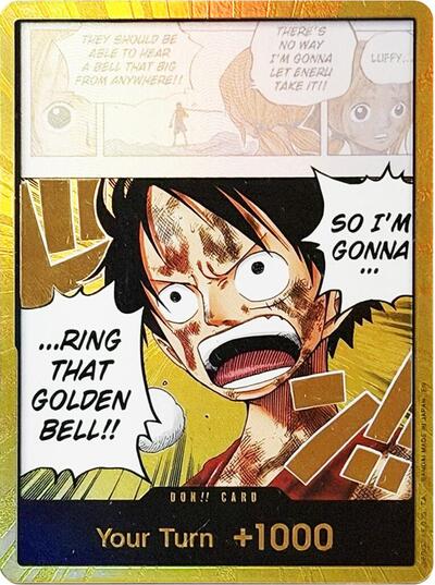 DON!! Card (Luffy) (Gold) - Adventure on Kami's Island -