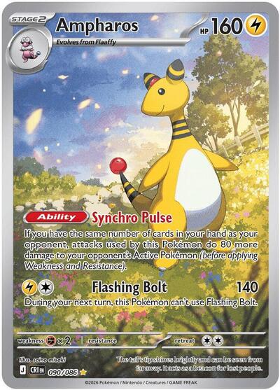 Ampharos - 090/086 - ME04: Chaos Rising - 090/086