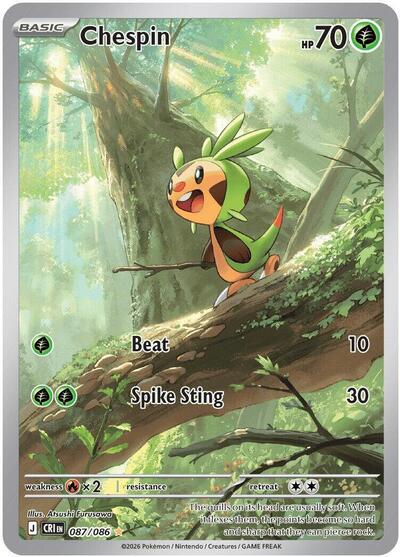 Chespin - 087/086 - ME04: Chaos Rising - 087/086