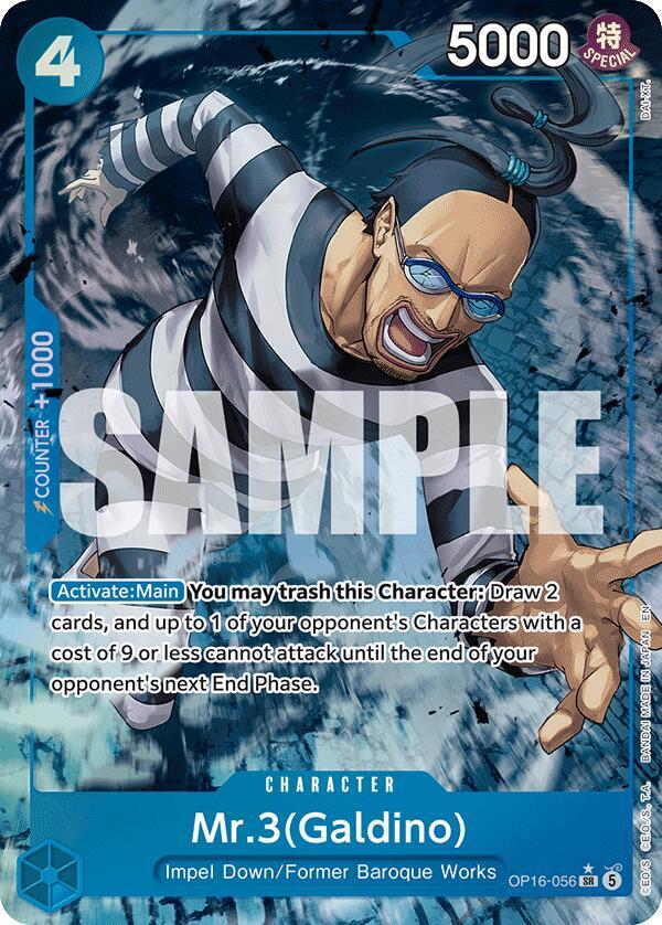 Mr.3(Galdino) (056) (Alternate Art) - The Time of Battle - OP16-056
