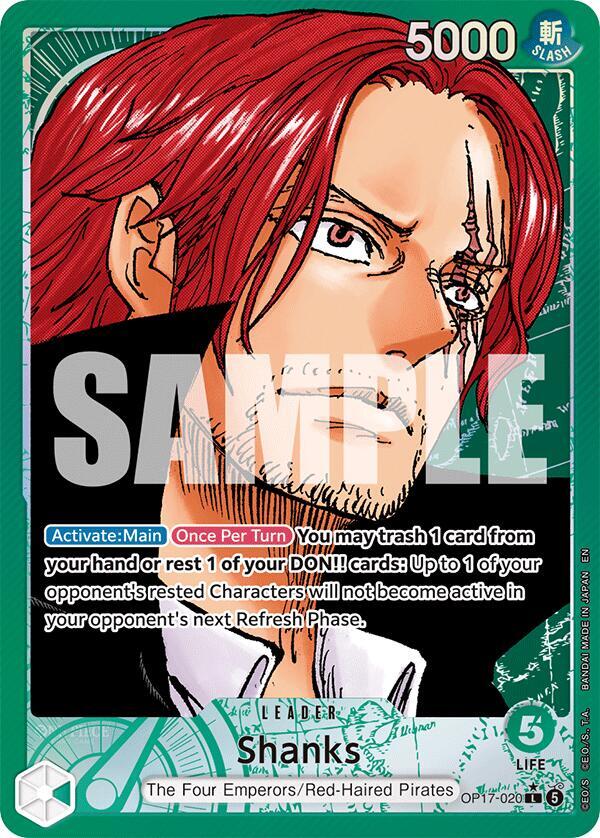 Shanks (020) (Alternate Art) - The World's Strongest Warriors - OP17-020