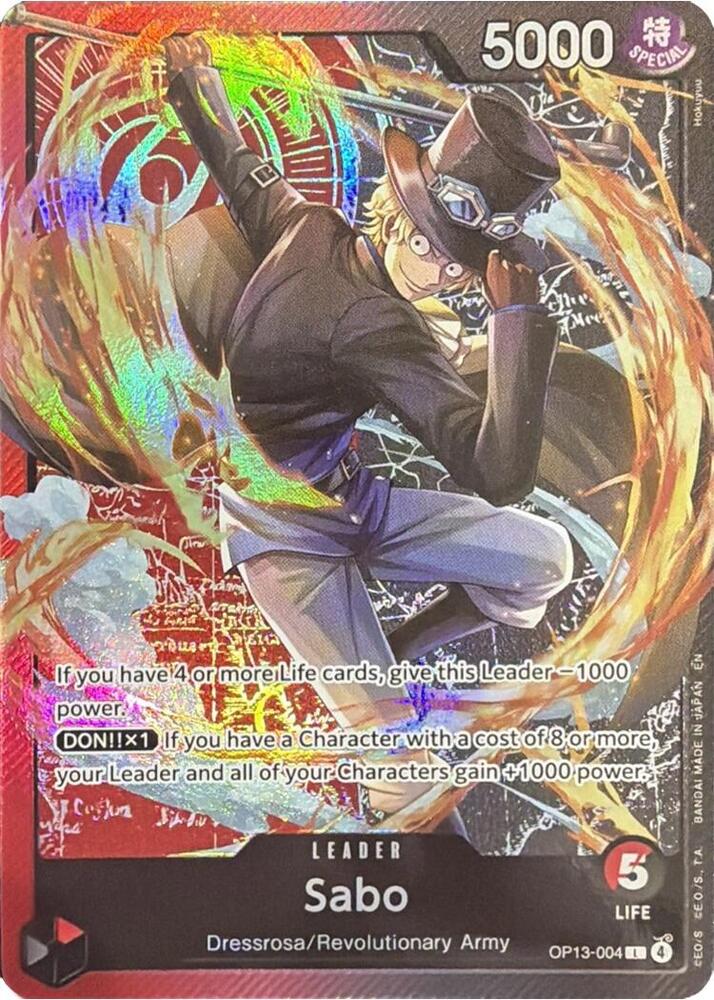 Sabo (Sound Loader Ace and Sabo Edition 2026) - One Piece Promotion Cards - OP13-004