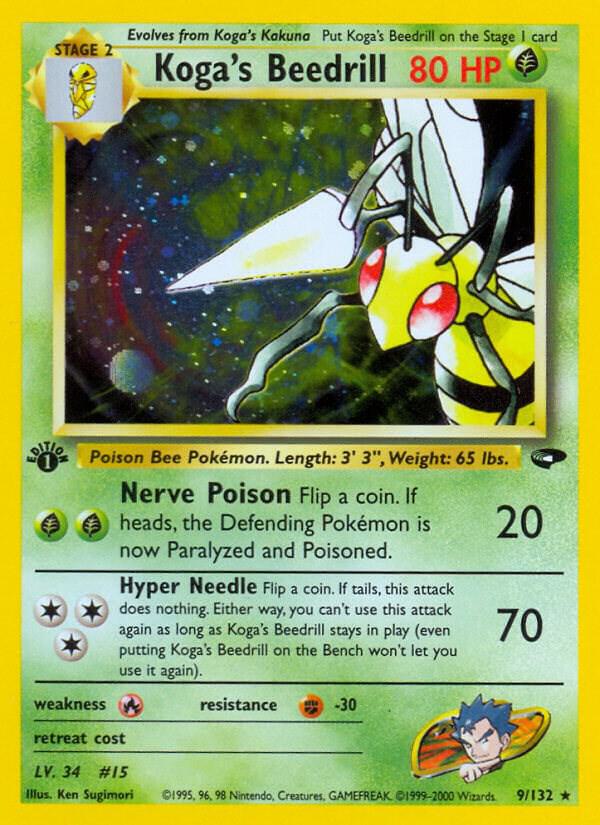 Koga's Beedrill - Gym Challenge - 009/132