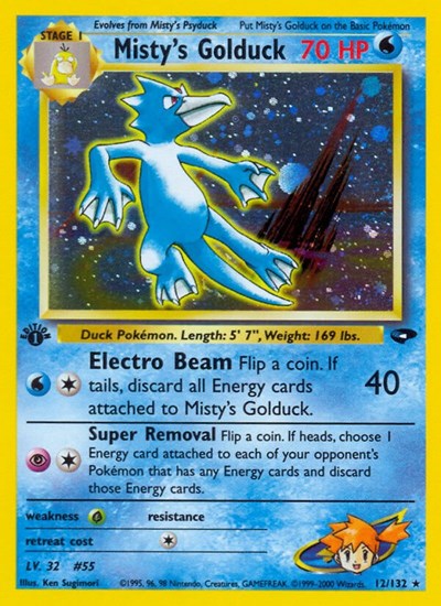Misty's Golduck - Gym Challenge - 012/132