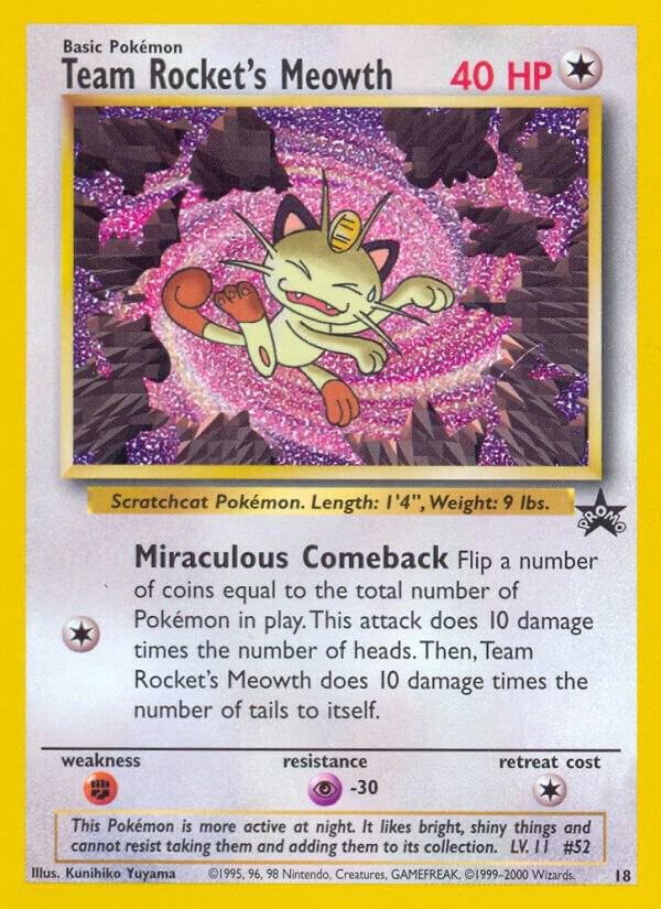 Team Rocket's Meowth - WoTC Promo - 18/53