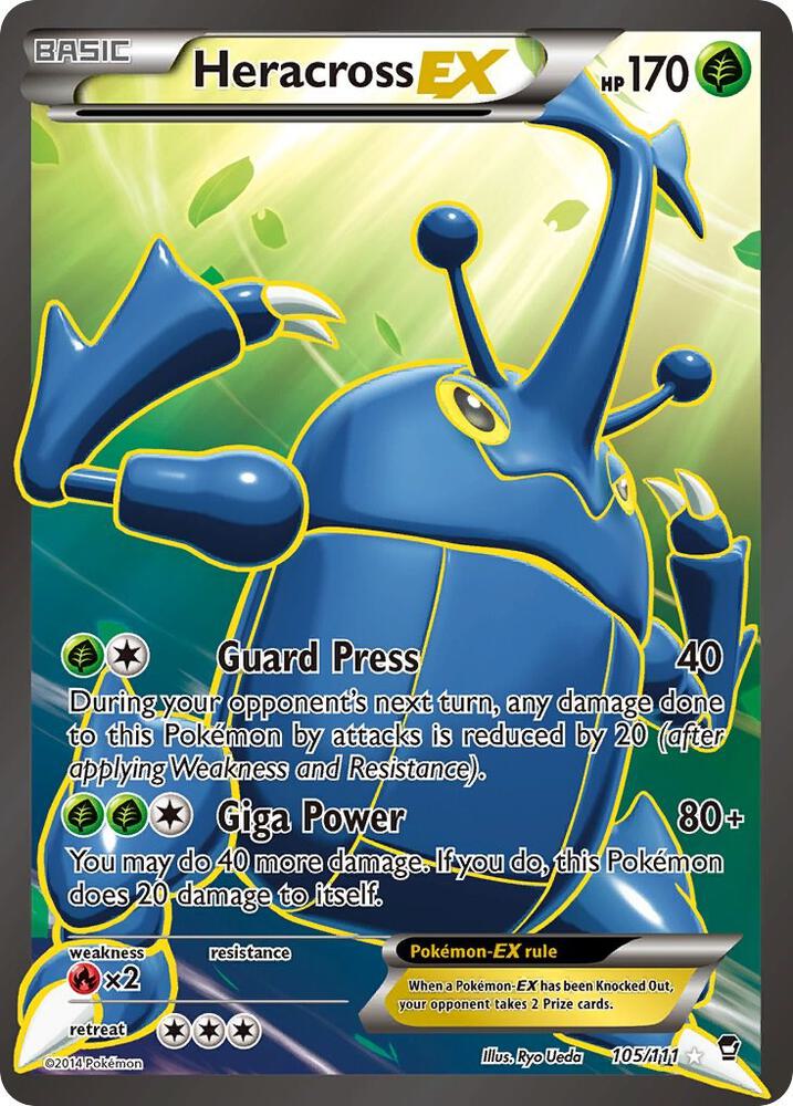Heracross EX (105 Full Art) - XY - Furious Fists - 105/111