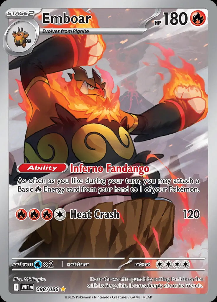 Emboar - 098/086 - SV: White Flare - 098/086