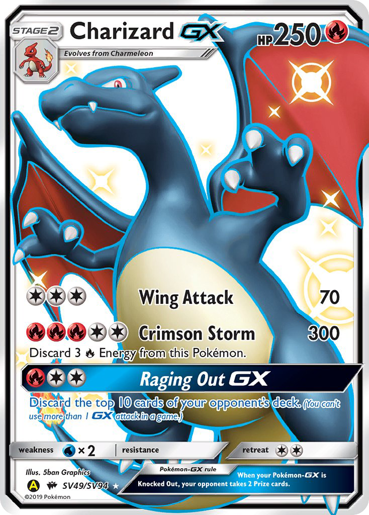 Charizard GX - Hidden Fates: Shiny Vault - SV49/SV94