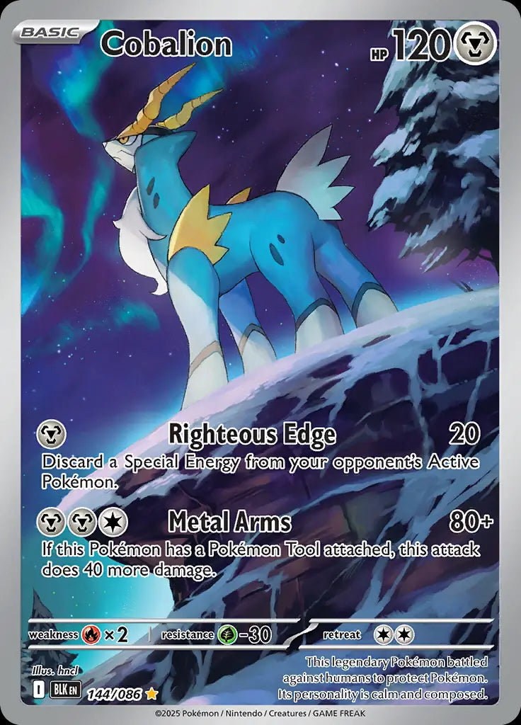 Cobalion - 144/086 - SV: Black Bolt - 144/086