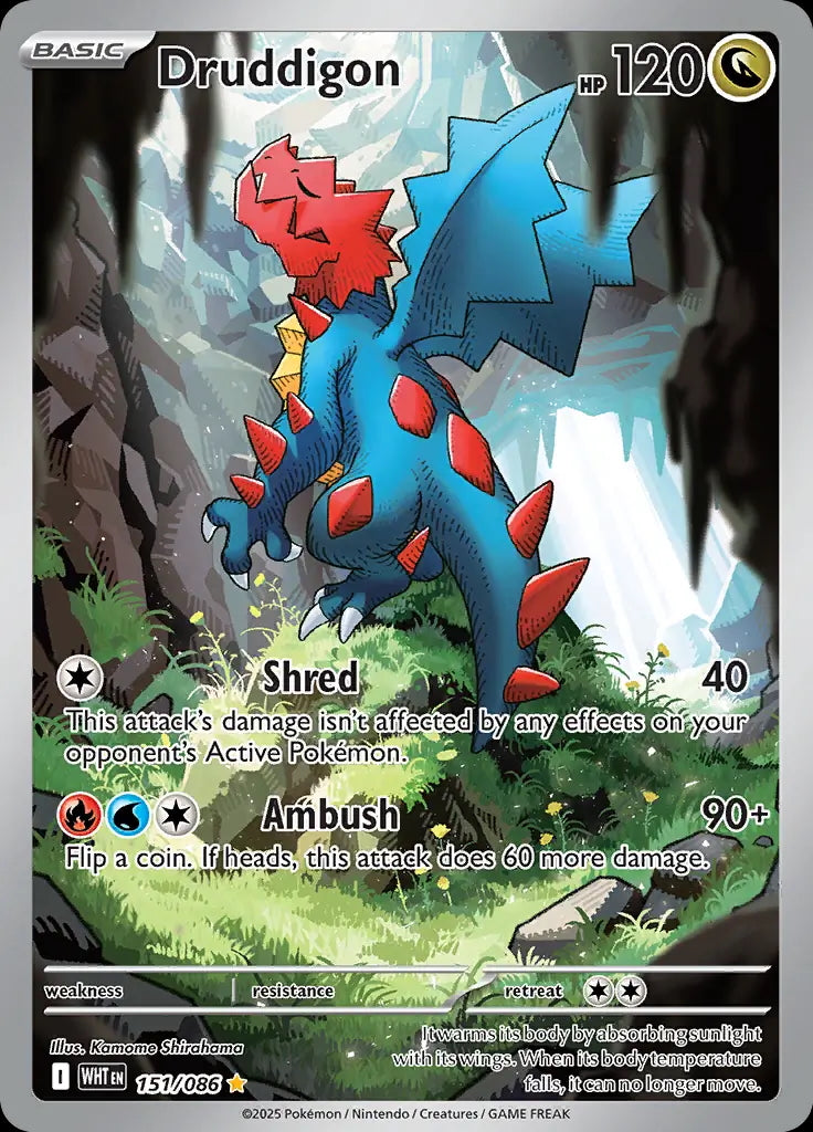 Druddigon - 151/086 - SV: White Flare - 151/086