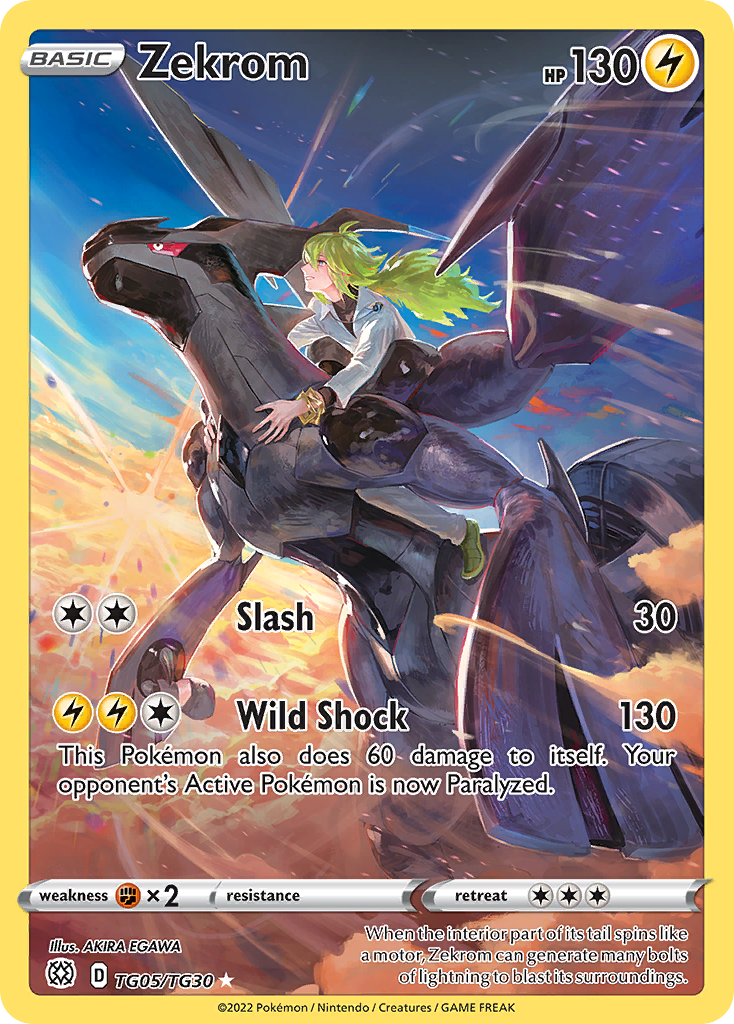 Zekrom - SWSH09: Brilliant Stars Trainer Gallery - TG05/TG30