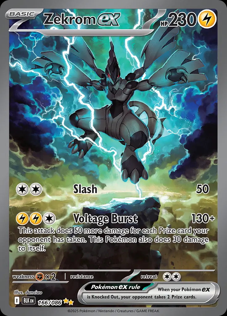 Zekrom ex - 166/086 - SV: Black Bolt - 166/086