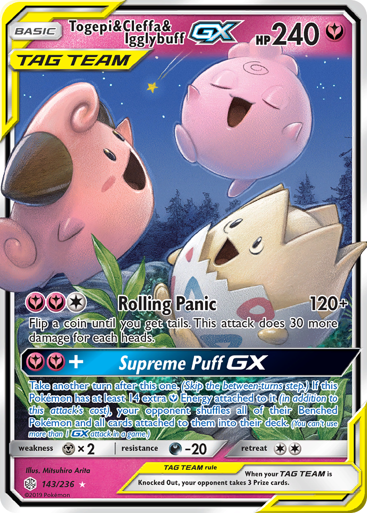 Togepi & Cleffa & Igglybuff GX - SM - Cosmic Eclipse - 143/236