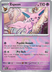 Espeon (Master Ball Pattern) - SV: Prismatic Evolutions - 033/131