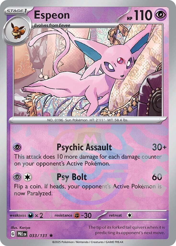 Espeon (Master Ball Pattern) - SV: Prismatic Evolutions - 033/131