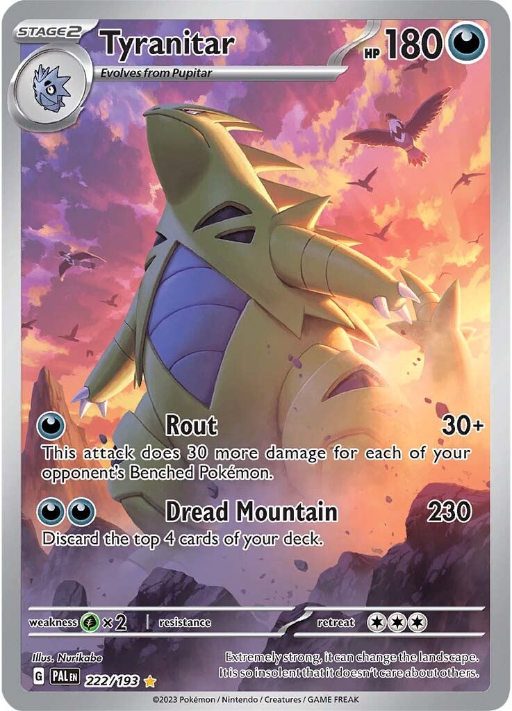 Tyranitar - 222/193 - SV02: Paldea Evolved - 222/193